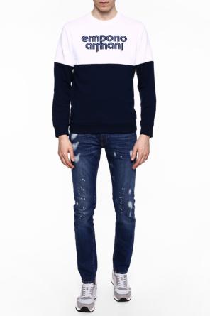 Logo-embroidered sweatshirt, zdjęcie 2 Logo-embroidered sweatshirt od Emporio Armani